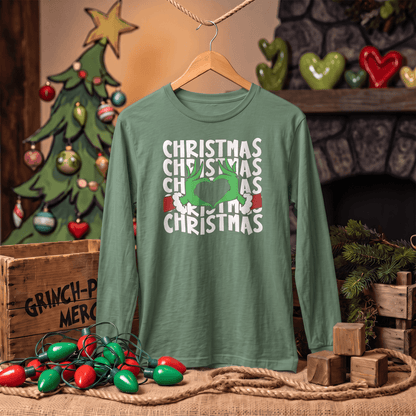 Even a Grinch Has a Heart – Long Sleeve T-Shirt