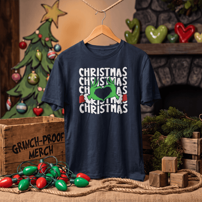 Even a Grinch Has a Heart – Christmas T-Shirt
