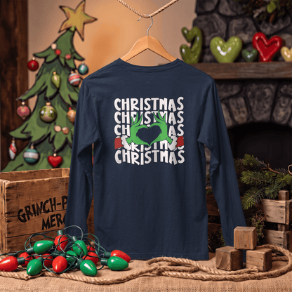Even a Grinch Has a Heart – Long Sleeve T-Shirt