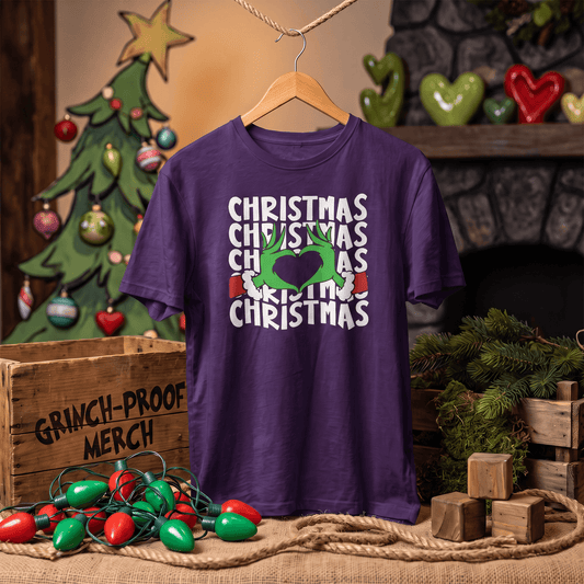 Even a Grinch Has a Heart – Christmas T-Shirt