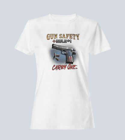 Gun Safety Rule #1: Carry One T-Shirt - Ladies