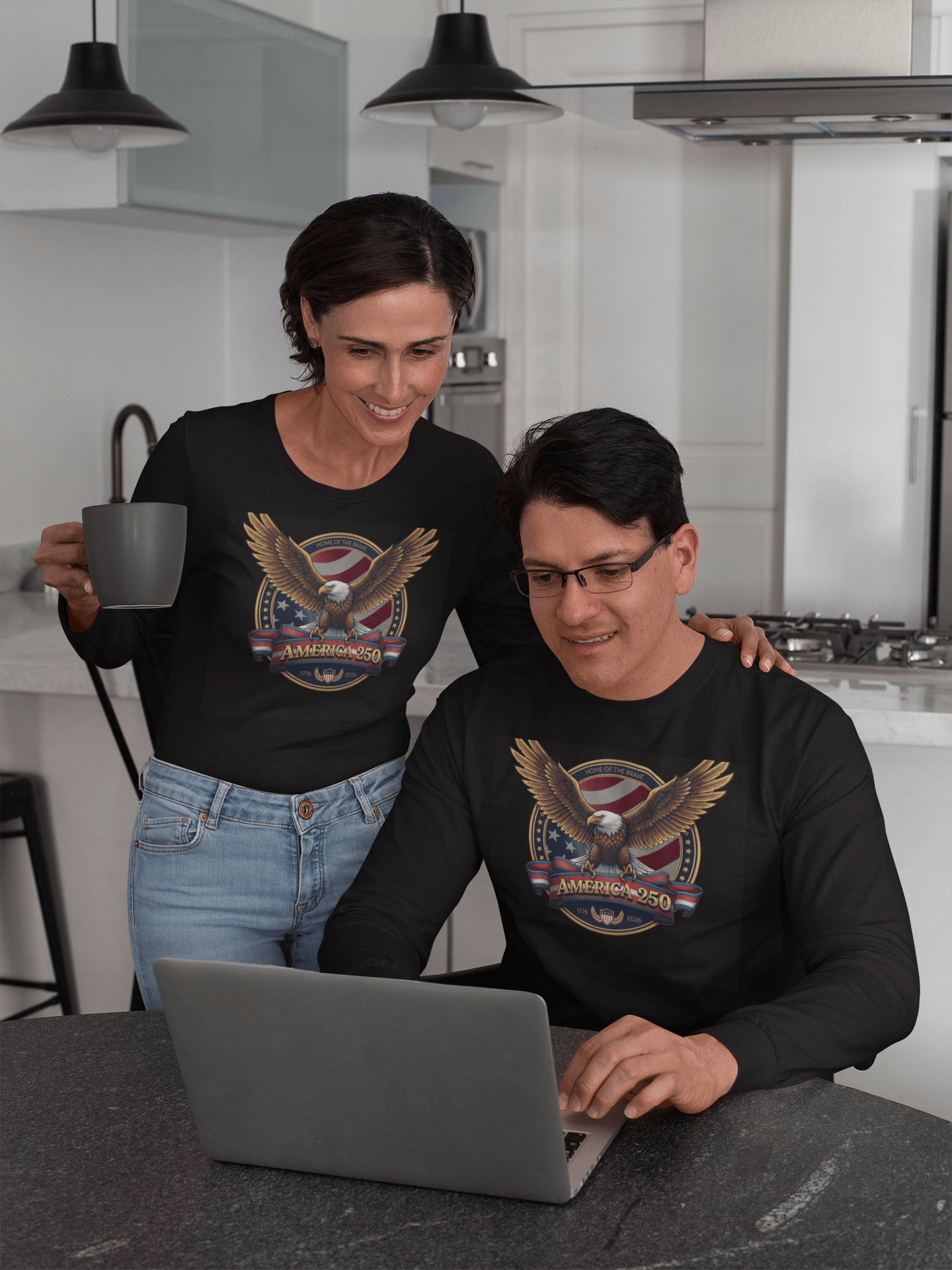 Home of the Brave: America 250 Crest  - Long Sleeve