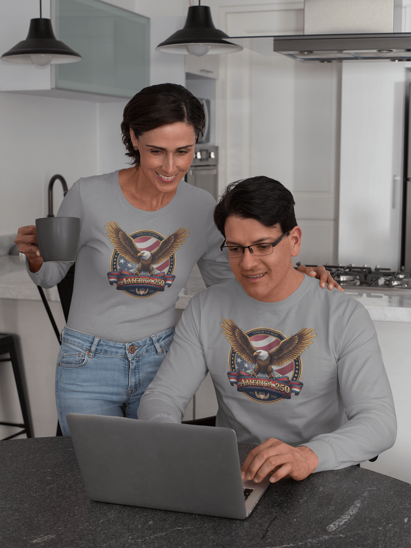 Home of the Brave: America 250 Crest  - Long Sleeve