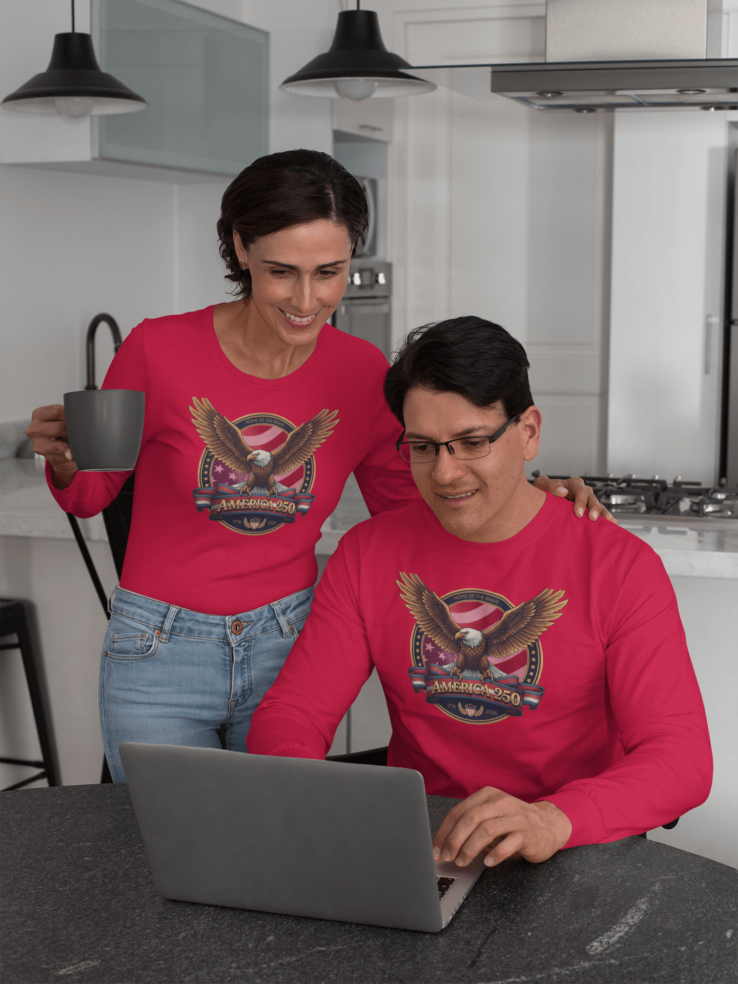 Home of the Brave: America 250 Crest  - Long Sleeve