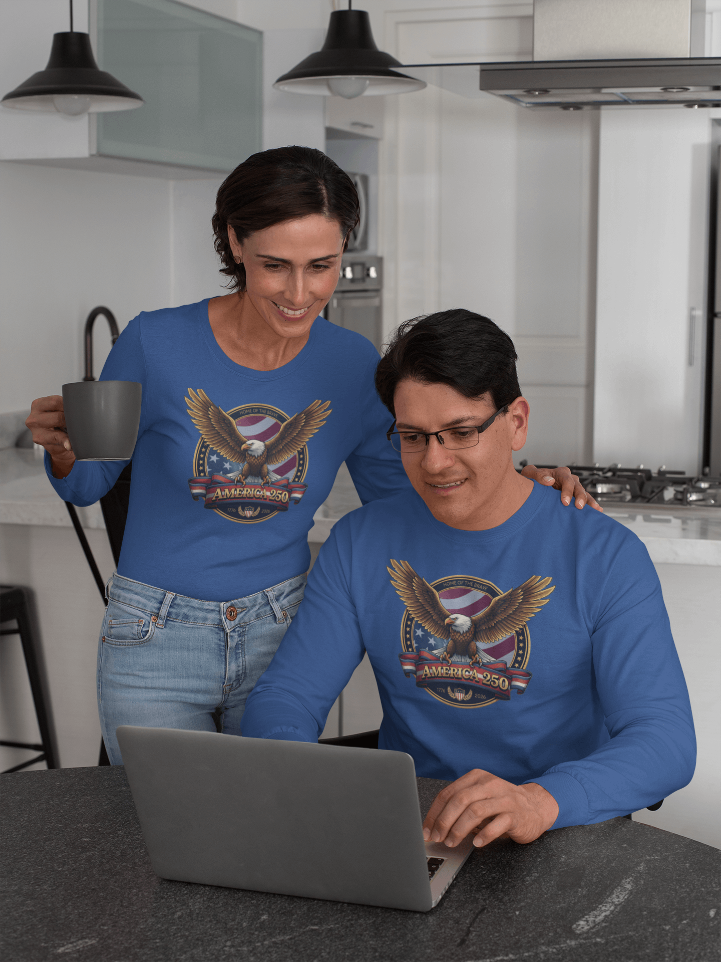 Home of the Brave: America 250 Crest  - Long Sleeve