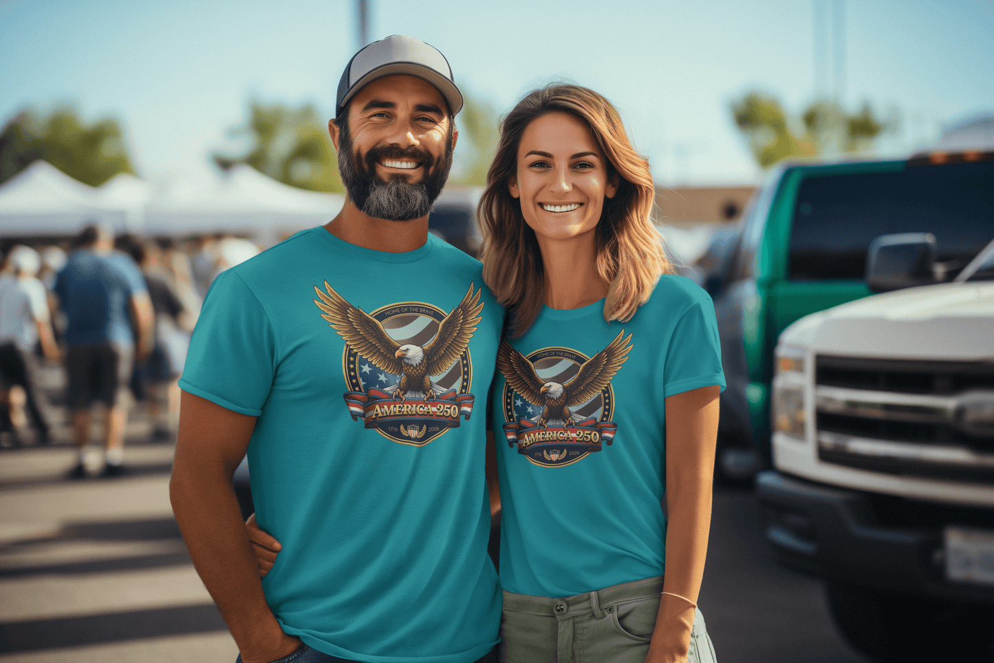 Home of the Brave: America 250 Crest Tee