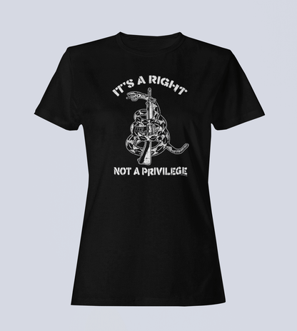 It's a Right, Not a Privilege - T-Shirt - Ladies