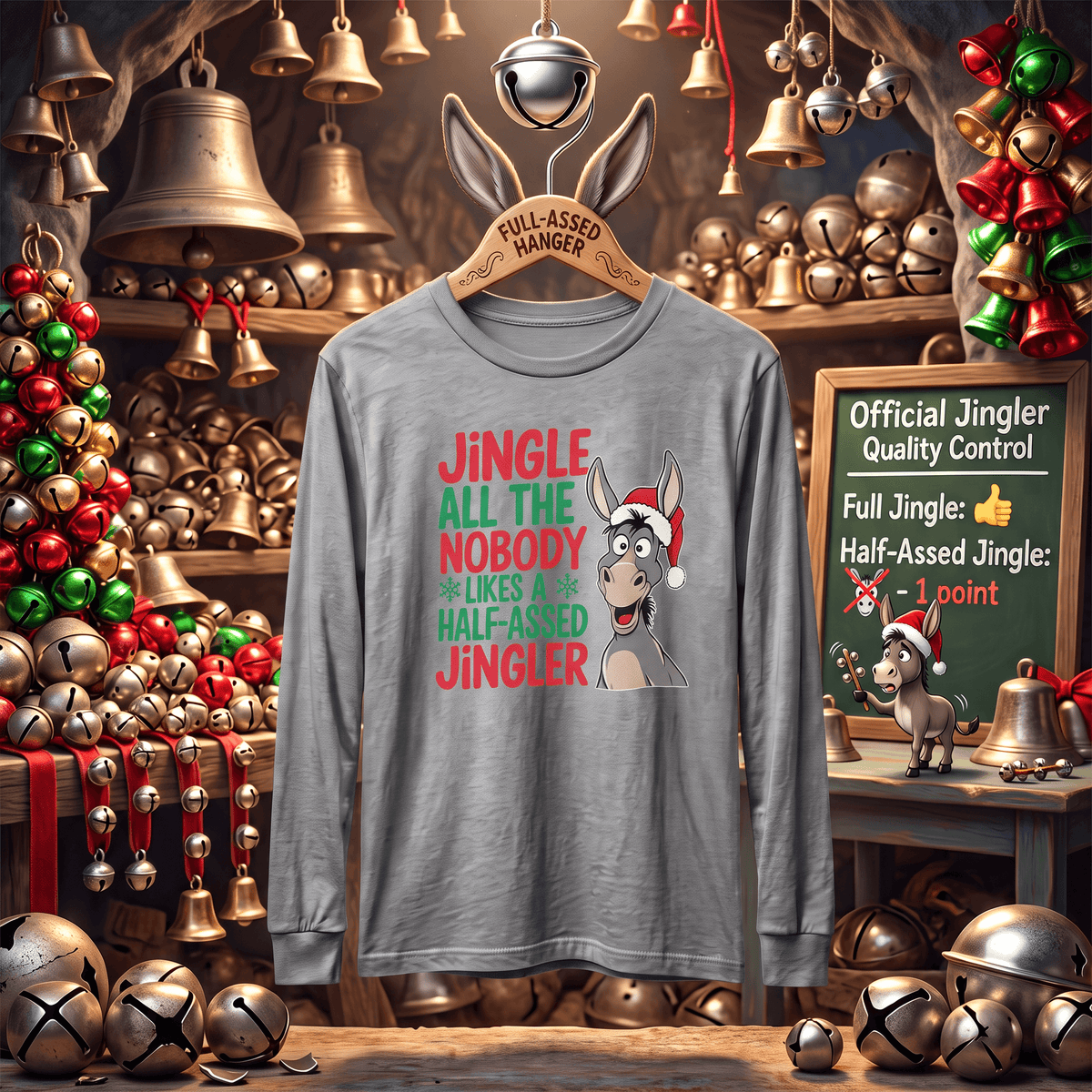 Jingle All the Way – Don't Half-Ass Christmas! Long Sleeve