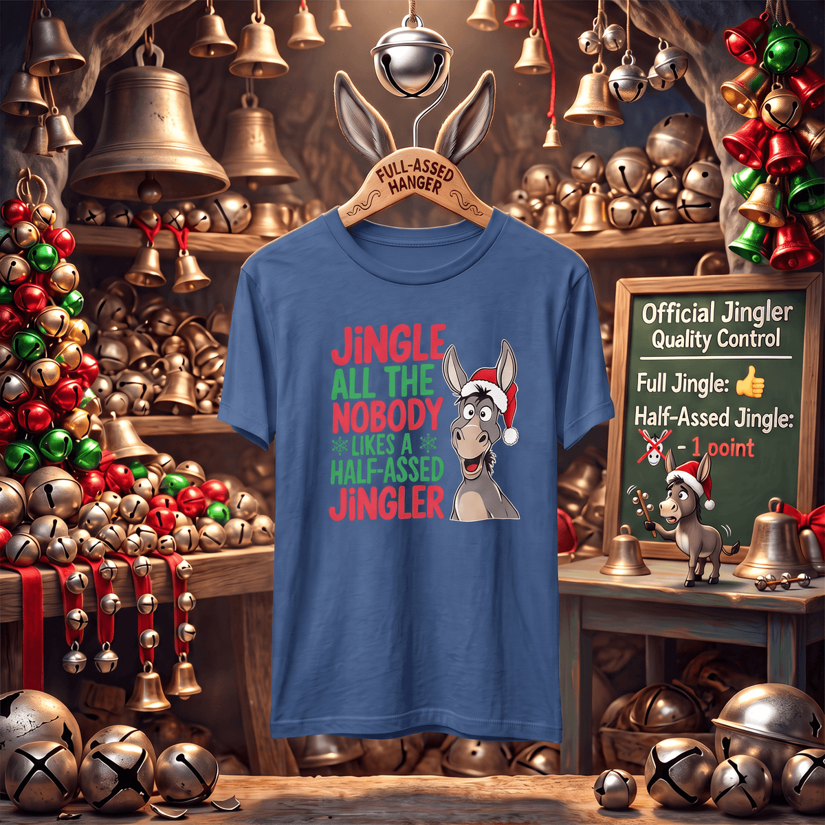 Jingle All the Way – Don't Half-Ass Christmas! - T-Shirt