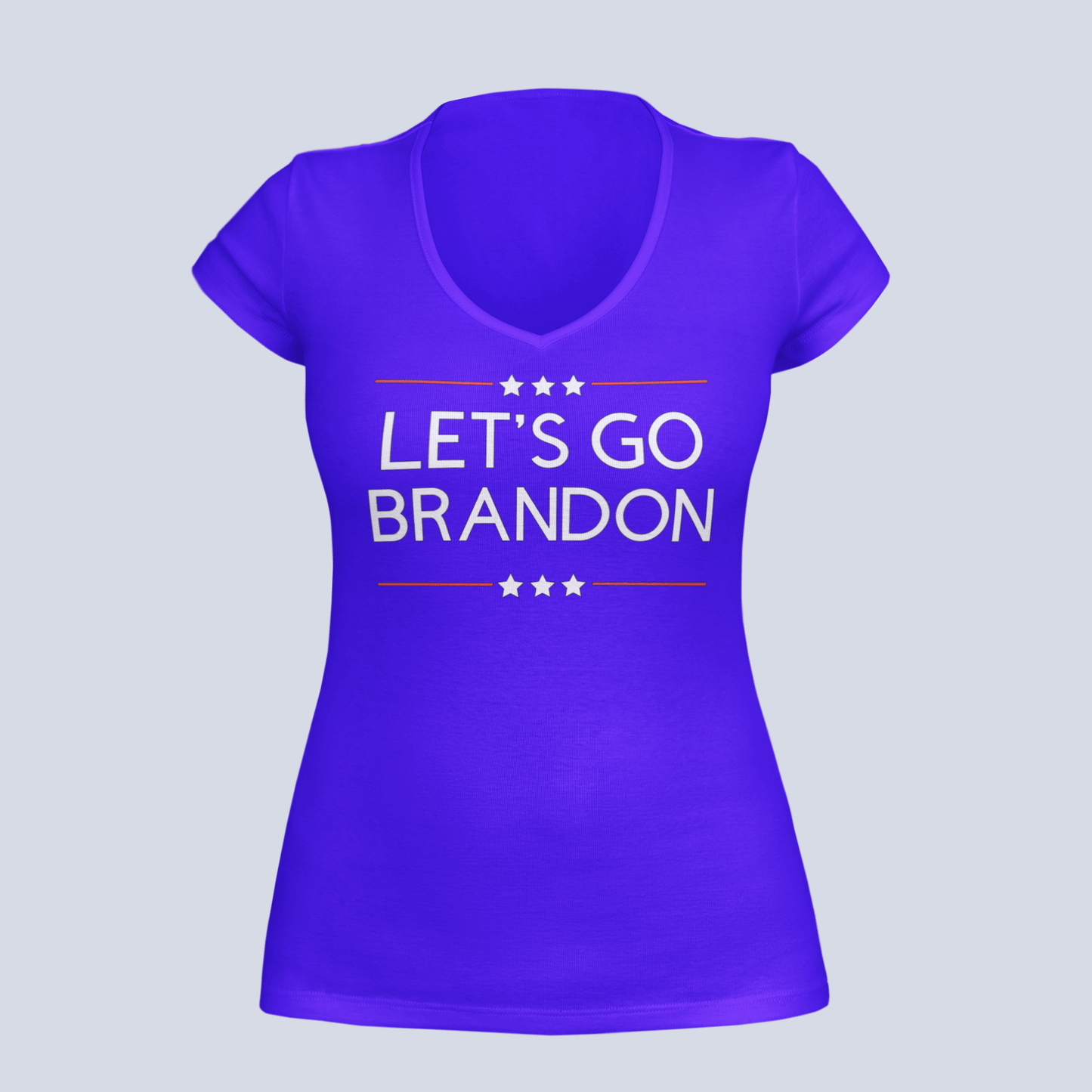 Let's Go Brandon -  T-Shirt - Ladies V-Neck