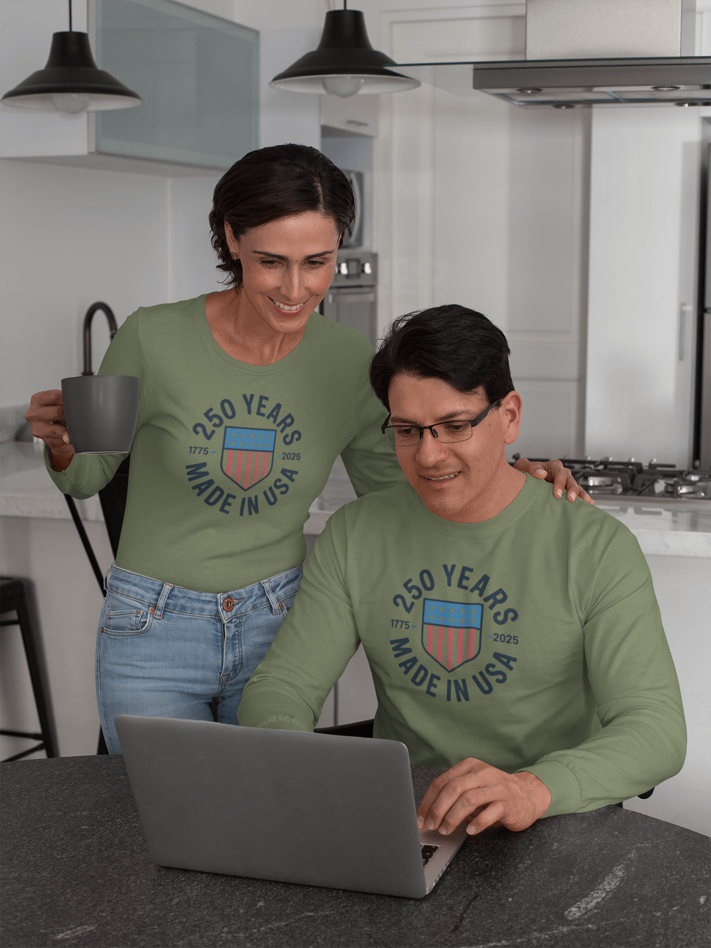 Made in the USA: 250-Year Heritage Shield - Long Sleeve