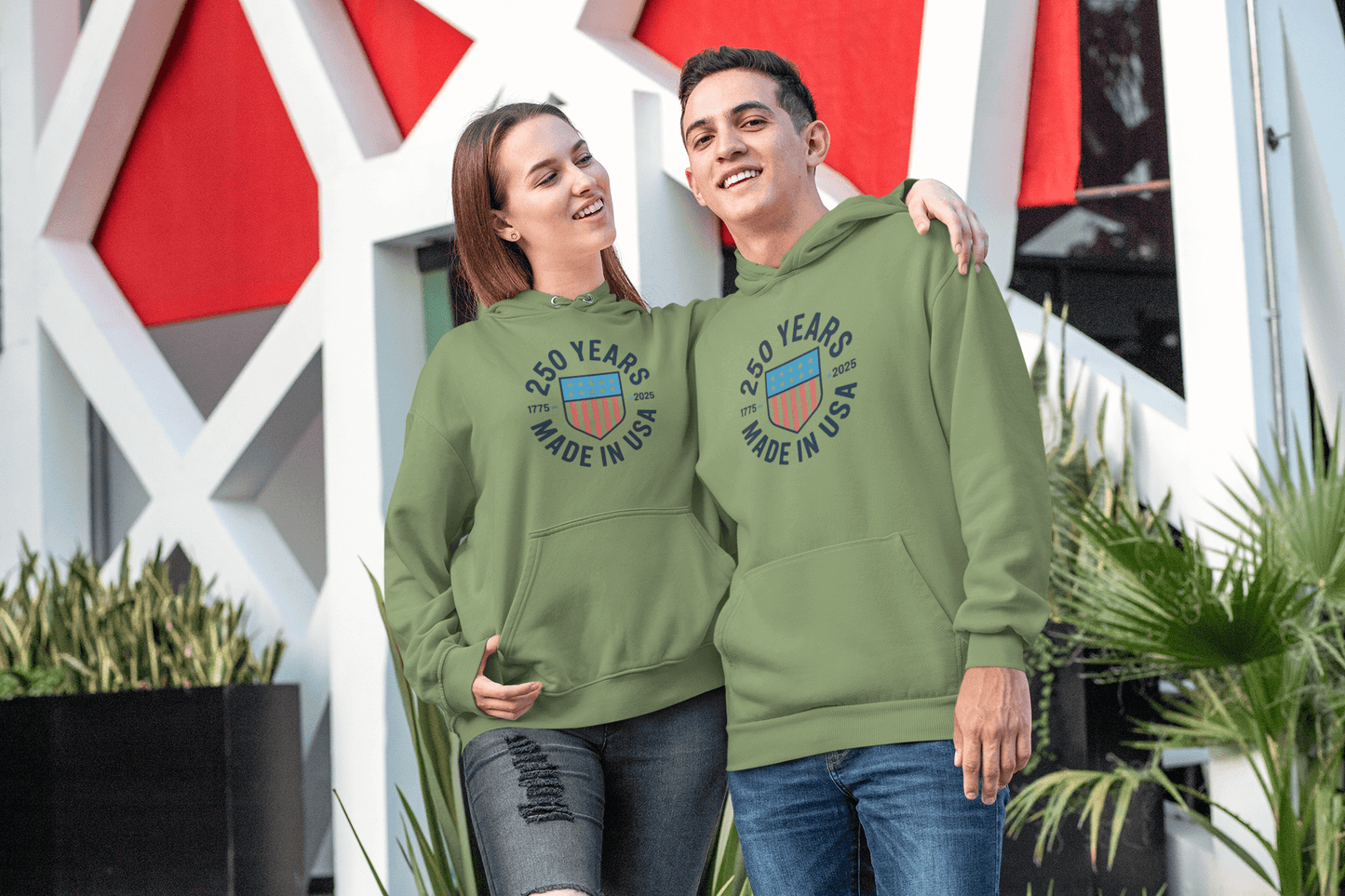 Made in the USA: 250-Year Heritage Shield – Hoodie