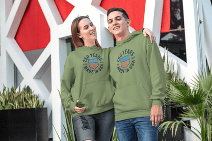Made in the USA: 250-Year Heritage Shield – Hoodie