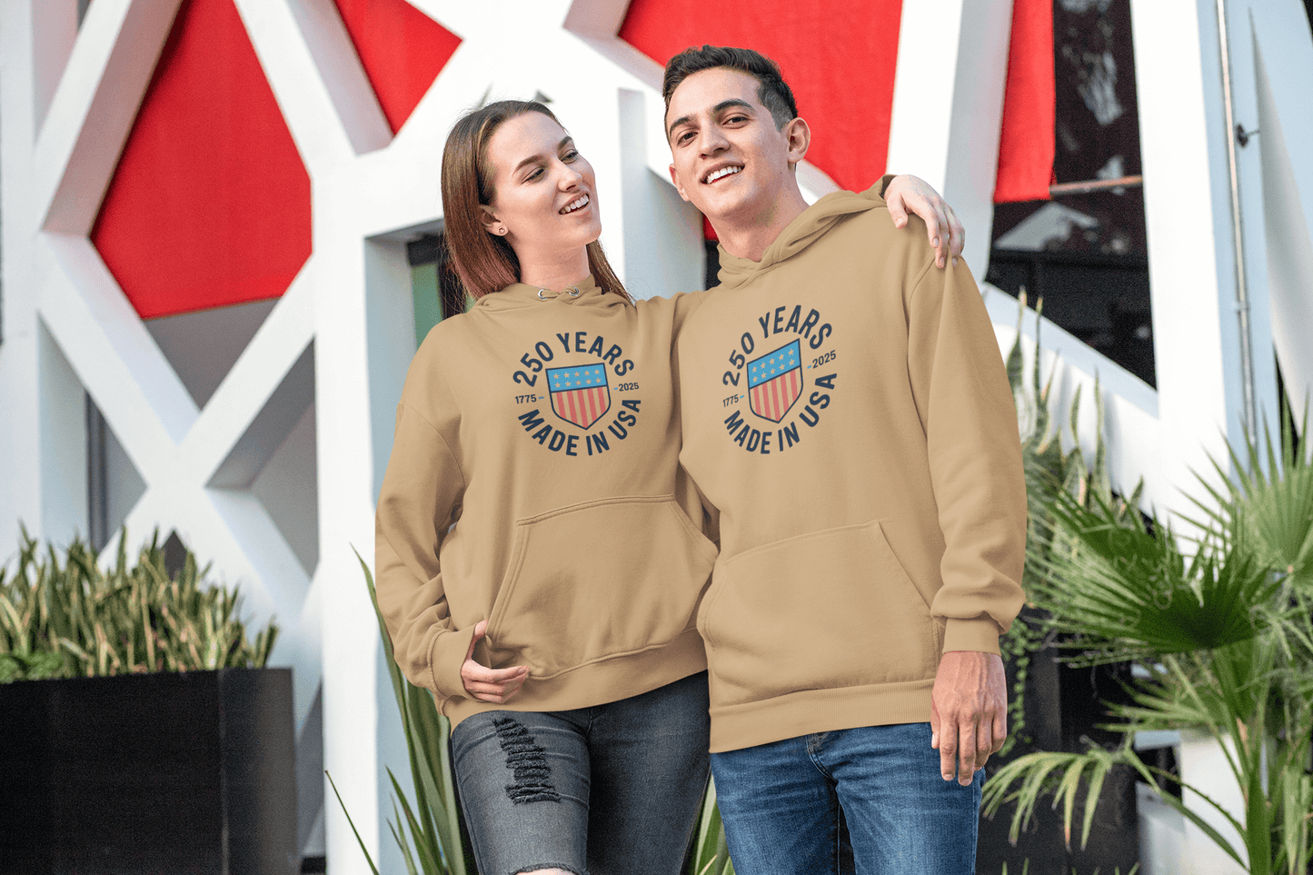 Made in the USA: 250-Year Heritage Shield – Hoodie