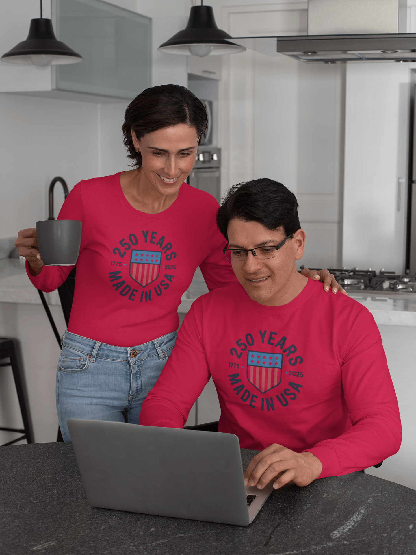 Made in the USA: 250-Year Heritage Shield - Long Sleeve