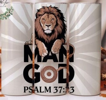 Man of God Lion Brown - 20 Oz Tumbler