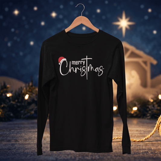 Merry ChrisTmas – Keep Christ in Christmas T-Shirt Long Sleeve