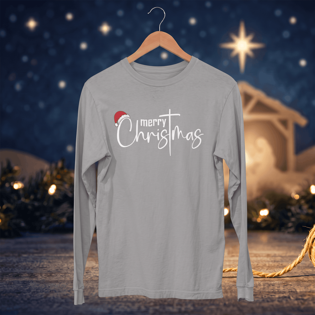 Merry ChrisTmas – Keep Christ in Christmas T-Shirt Long Sleeve