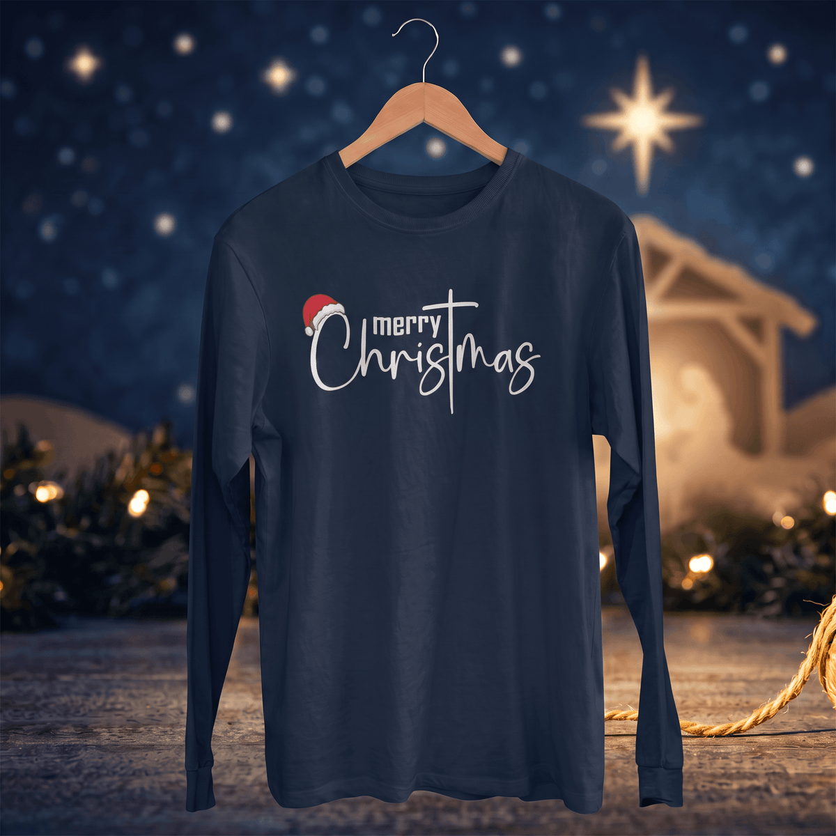 Merry ChrisTmas – Keep Christ in Christmas T-Shirt Long Sleeve