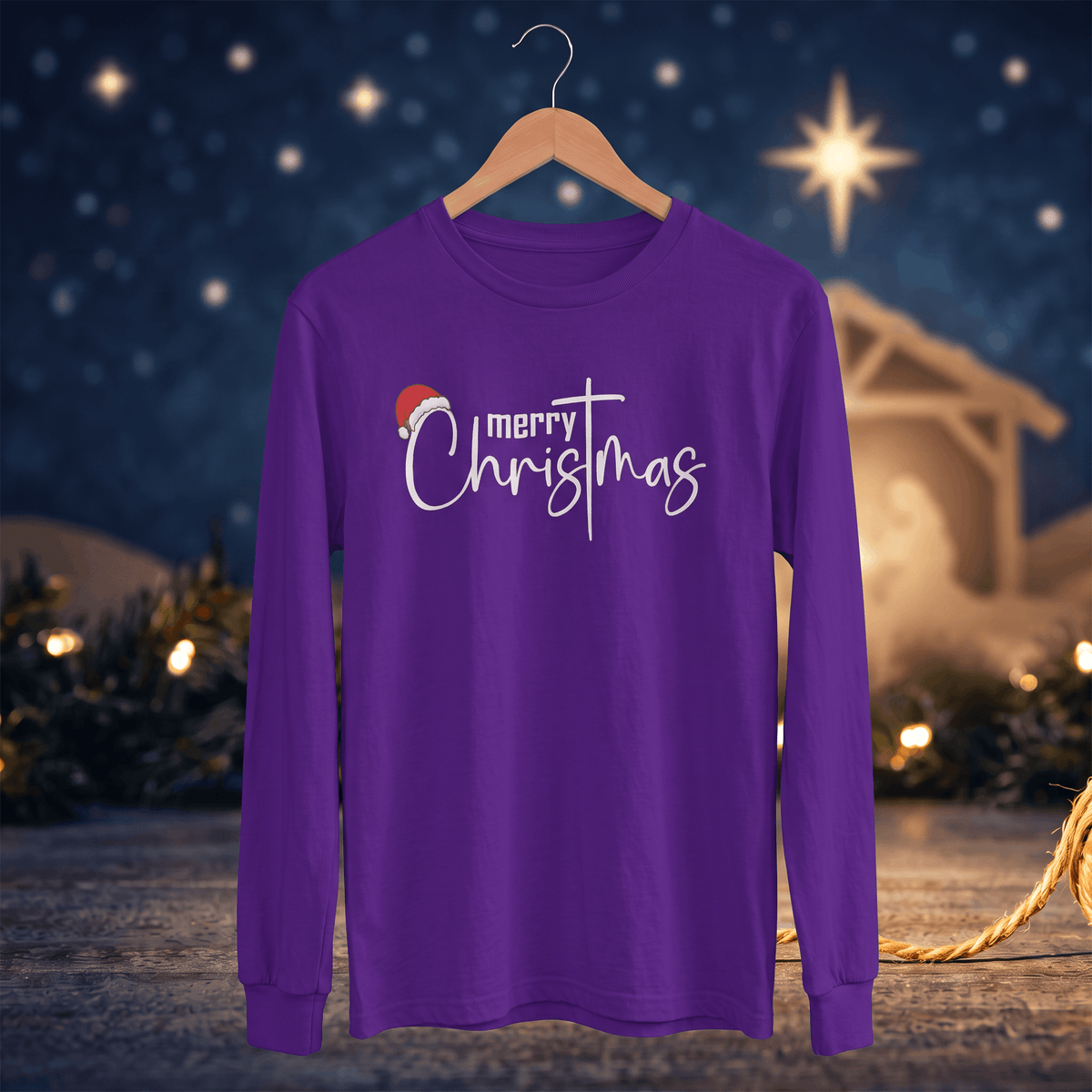 Merry ChrisTmas – Keep Christ in Christmas T-Shirt Long Sleeve