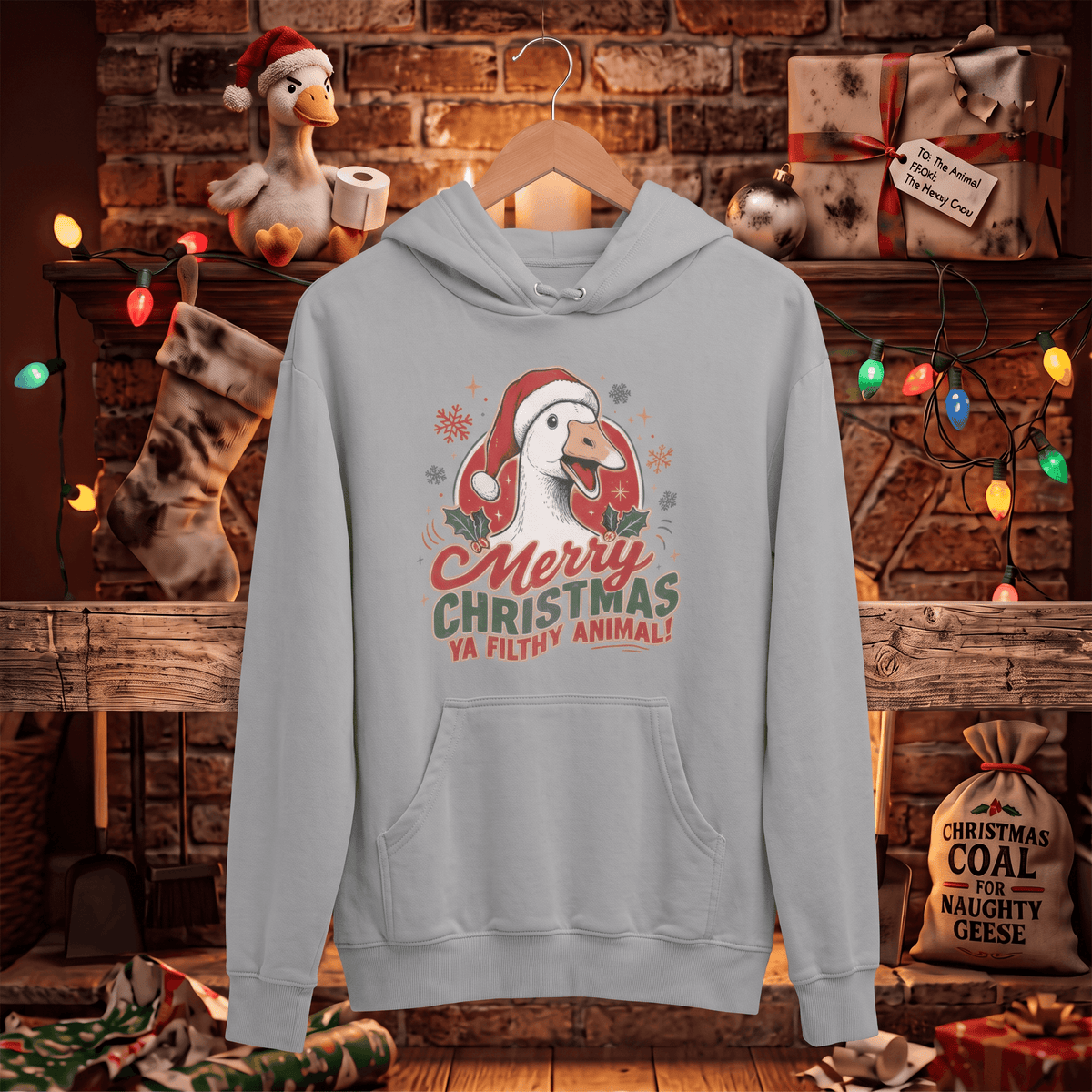 Merry Christmas Ya Filthy Animal - Hoodies