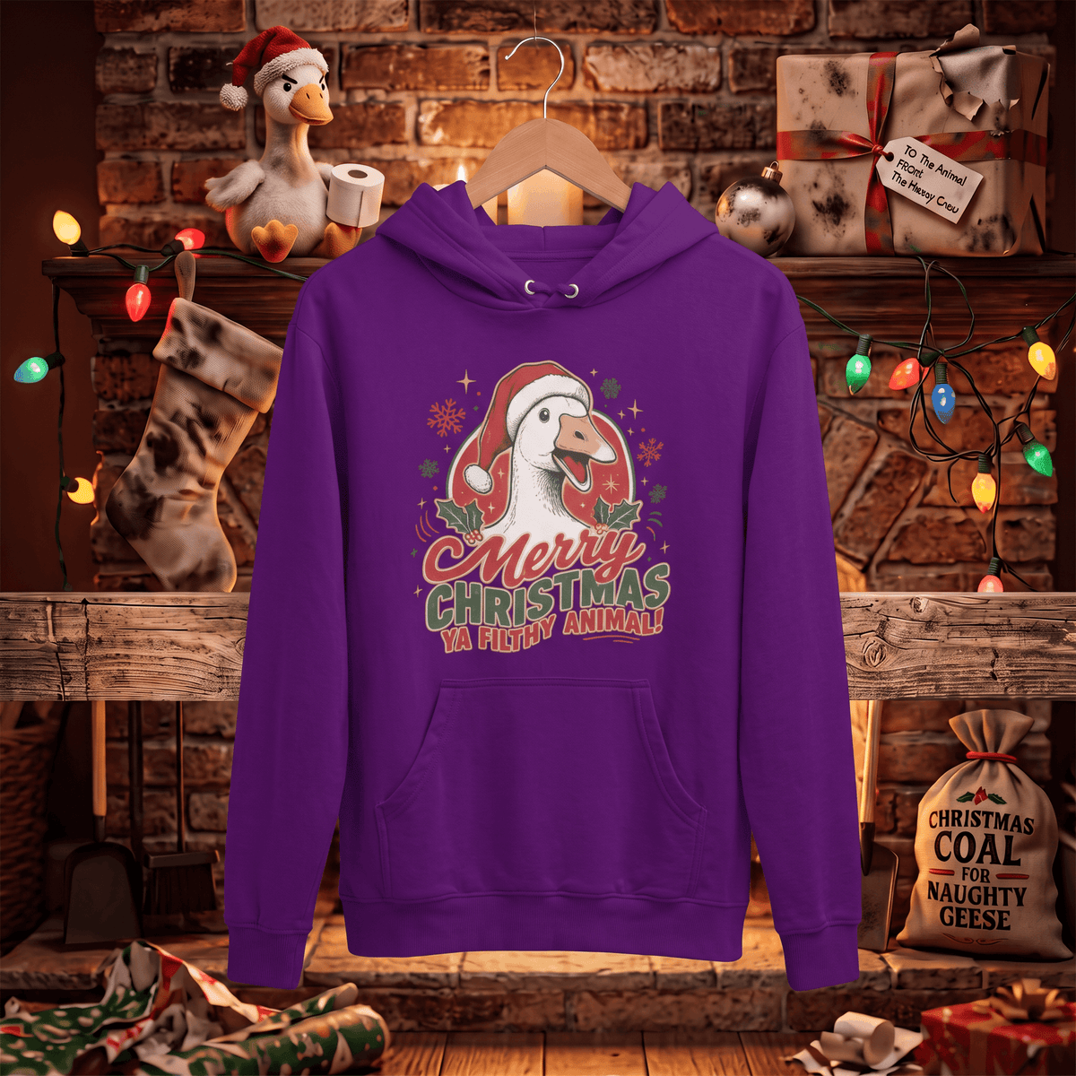 Merry Christmas Ya Filthy Animal - Hoodies