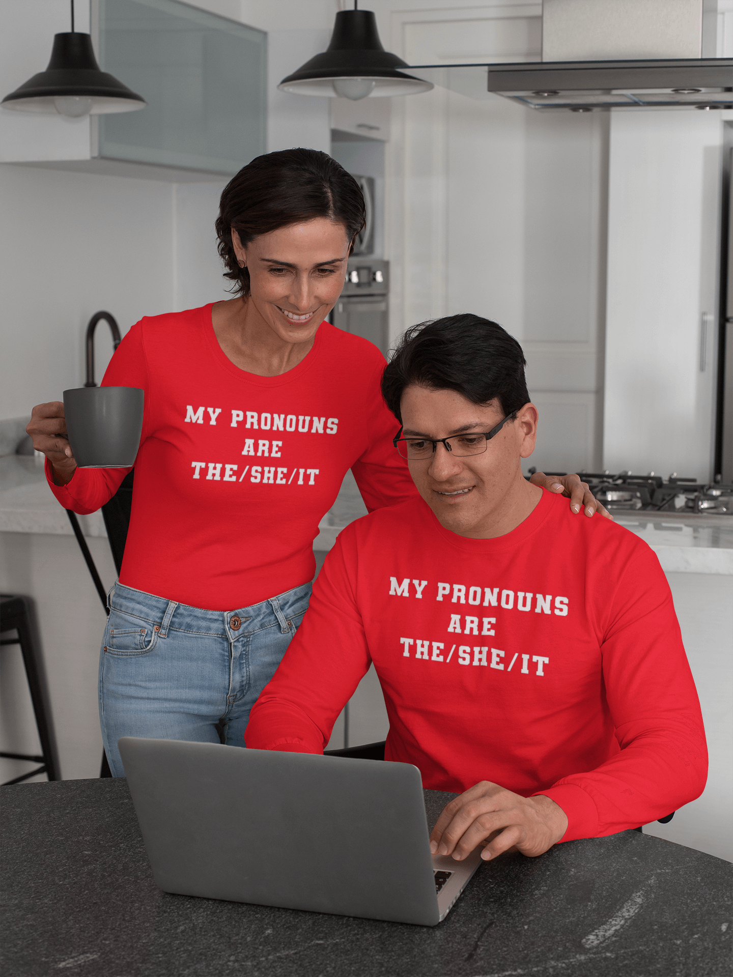 My Pronouns are The/She /IT - Long Sleeve T-Shirt