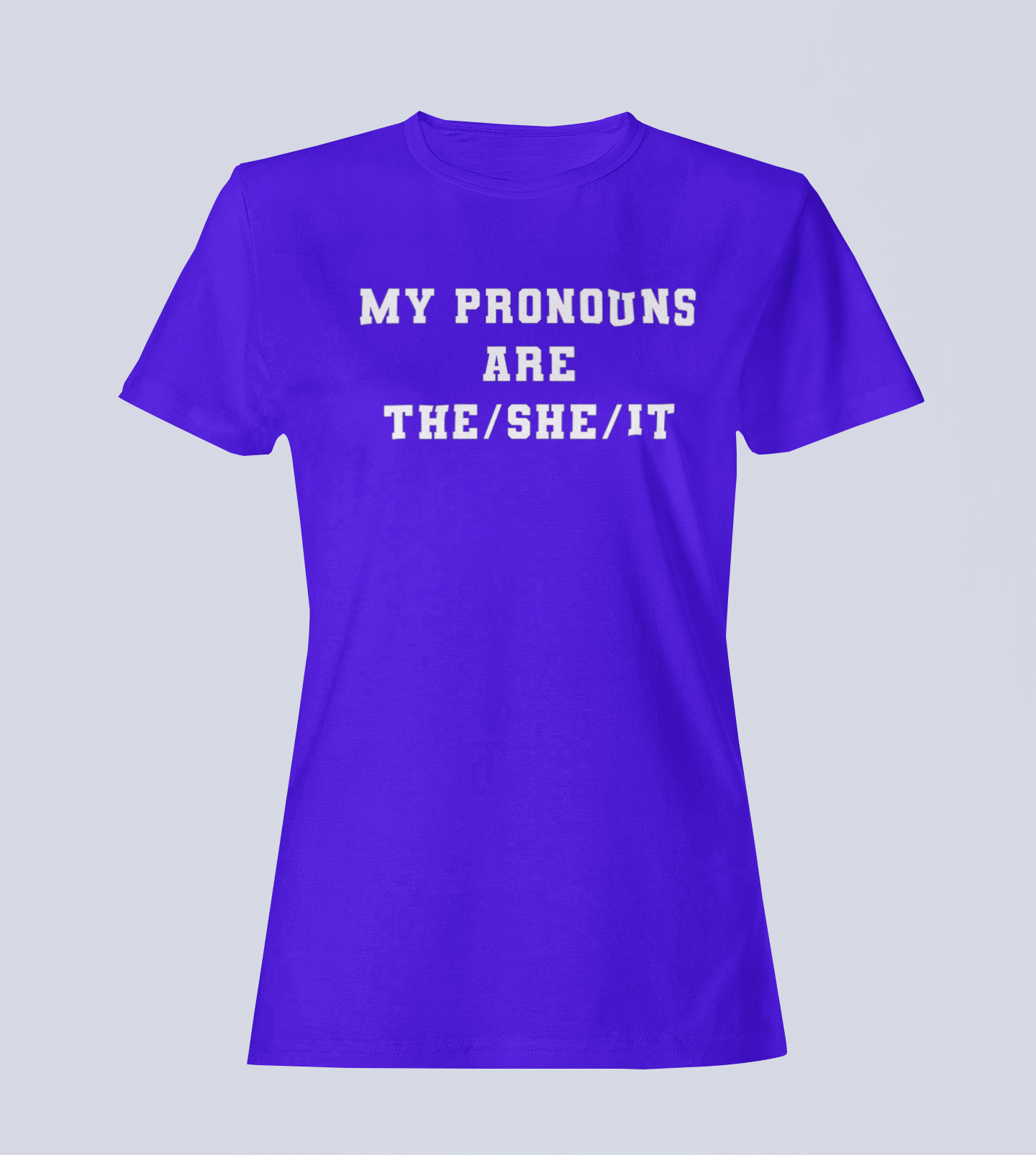 My Pronouns are The/She /IT - Ladies T-Shirt