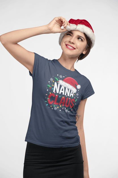Nana Claus - Ladies Fitted T-Shirt