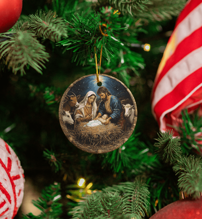 Nativity Scene Ceramic Ornaments – Sold Individually