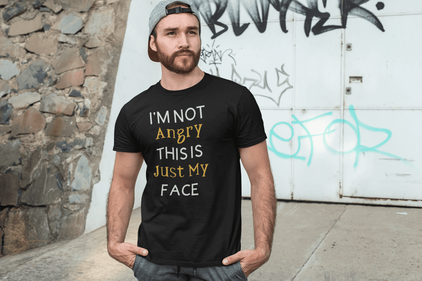 I’m not angry, this is just my face - T-Shirt