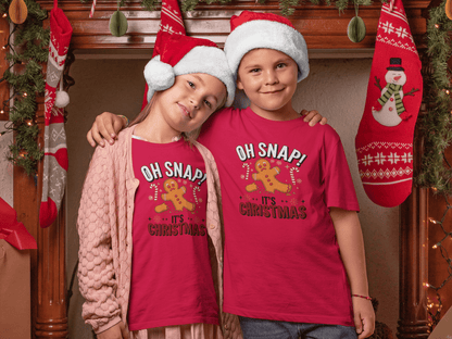 Oh Snap! It's Christmas  - Kids T-Shirts