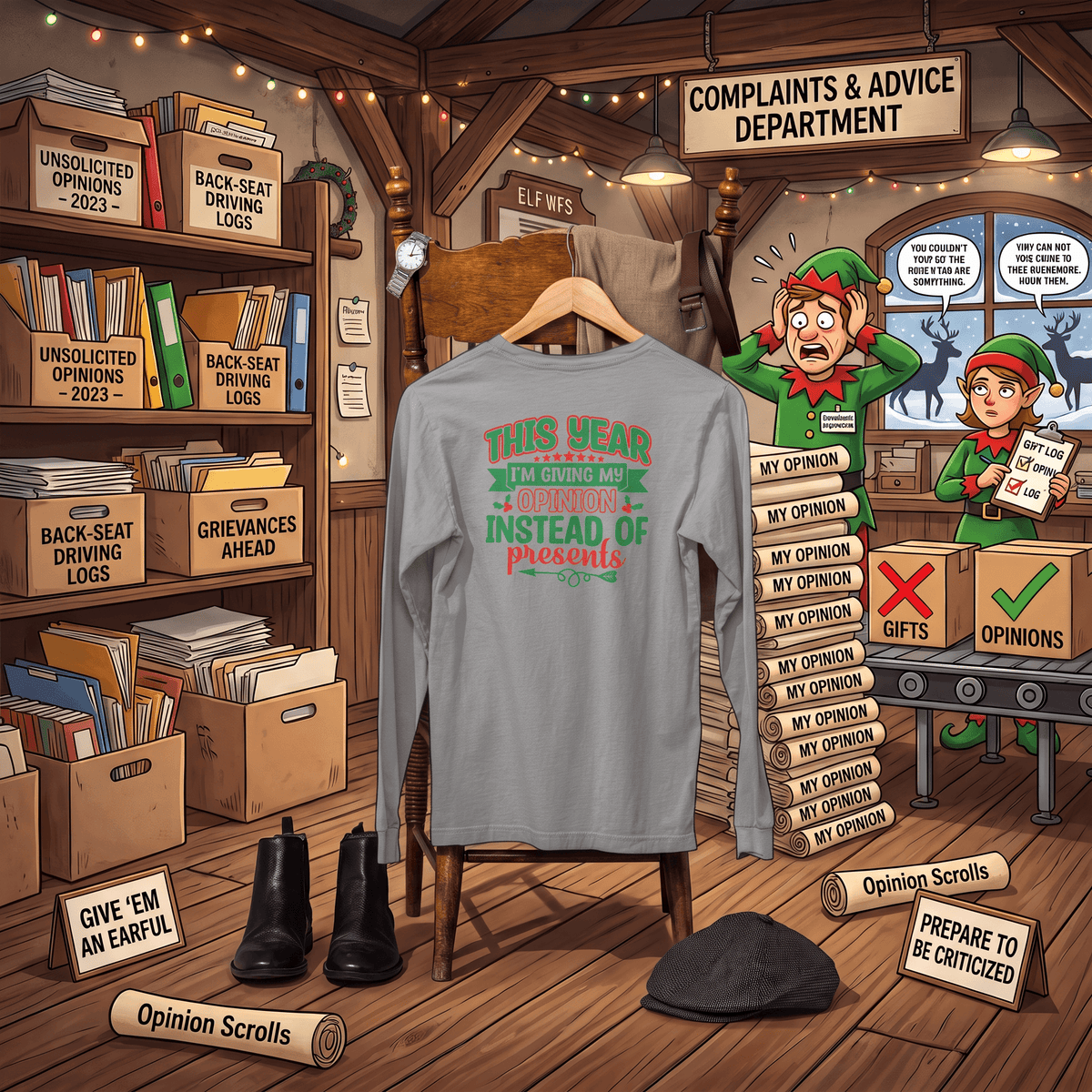 Opinions Instead of Presents - Long Sleeve T-Shirt