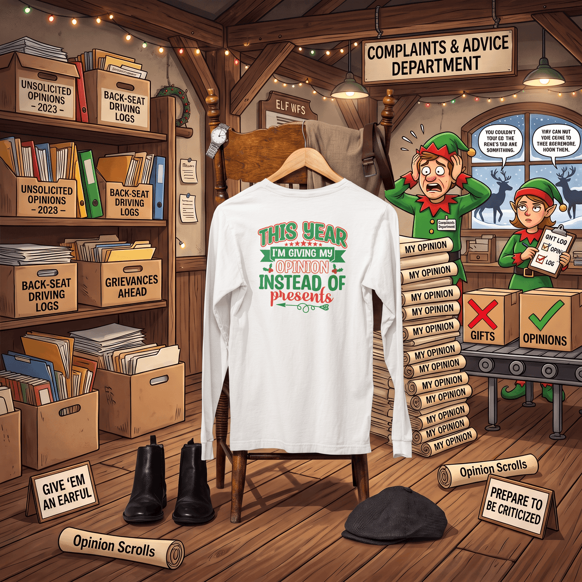 Opinions Instead of Presents - Long Sleeve T-Shirt