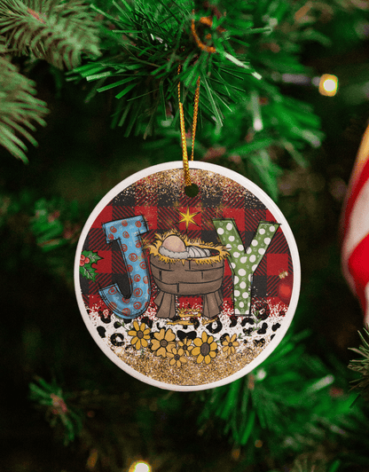 JOY Christmas Ceramic Ornaments – Sold Individually