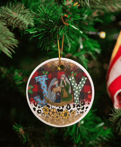 JOY Christmas Ceramic Ornaments – Sold Individually