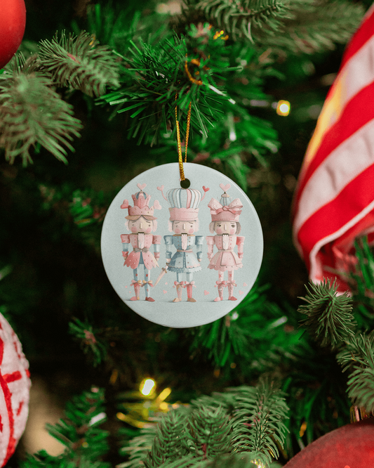 Pastel Nutcracker Trio Ornament