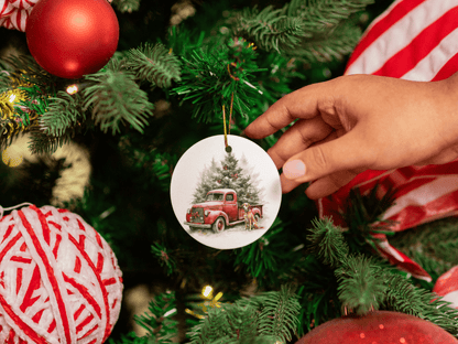 Vintage Red Truck Ornaments - 4 Designs to Choose