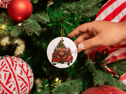 Vintage Red Truck Ornaments - 4 Designs to Choose