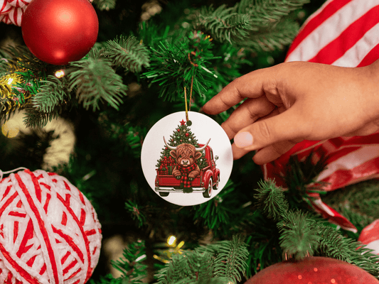 Vintage Red Truck Ornaments - 4 Designs to Choose