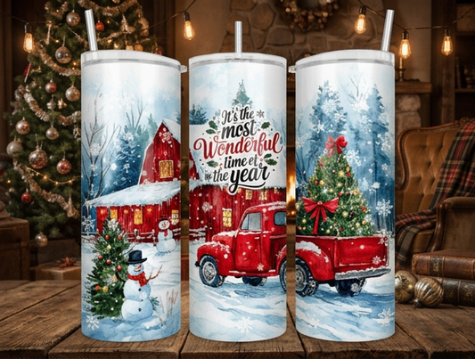 Most Wonderful Time of the Year - 20 Oz Tumbler