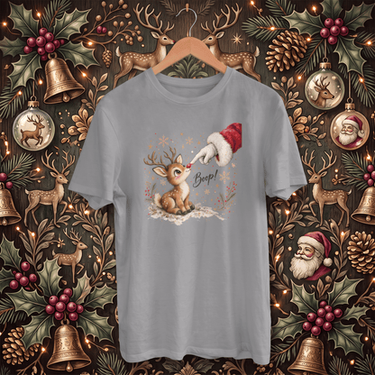 Santa's Rudolph Boop! – Adult Christmas T-Shirt
