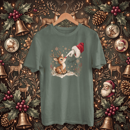 Santa's Rudolph Boop! – Adult Christmas T-Shirt