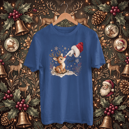 Santa's Rudolph Boop! – Adult Christmas T-Shirt