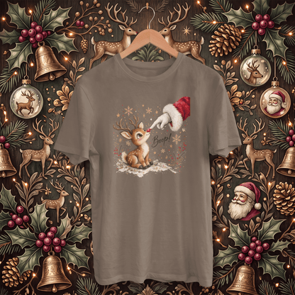 Santa's Rudolph Boop! – Adult Christmas T-Shirt