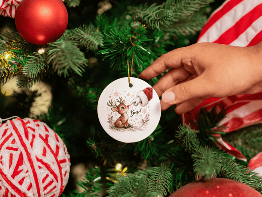 Santa's Boop! Rudolph Christmas Ornament