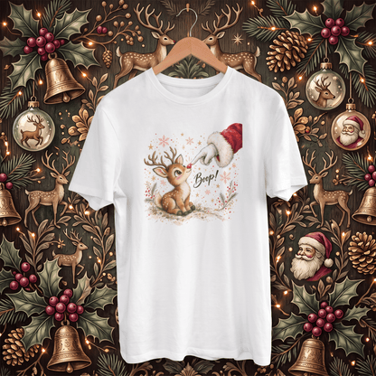 Santa's Rudolph Boop! – Adult Christmas T-Shirt