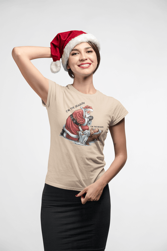 The Season & Reason Jesus Santa - Ladies Fitted