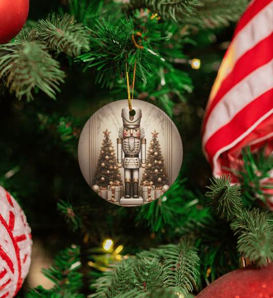 Silver & Gold Nutcracker Ornament