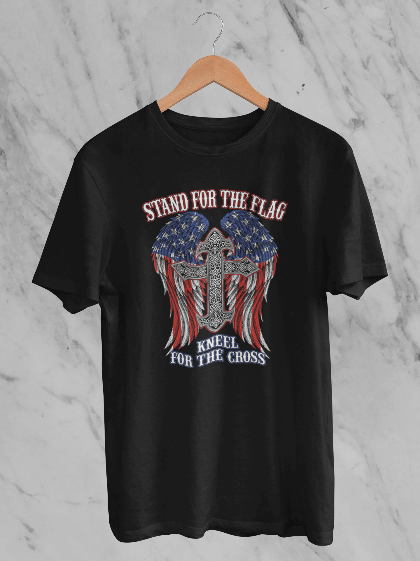 Stand for the Flag Winged Cross - Unisex